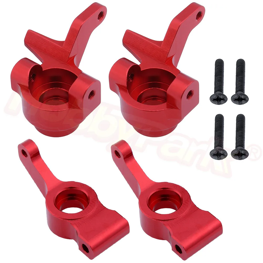 Aluminum Steering Hub Carrier Knuckle Set Upgrade Parts For 1:10 Electric Himoto E10 E10XB E10XBL Tanto Off Road Buggy | Игрушки и хобби