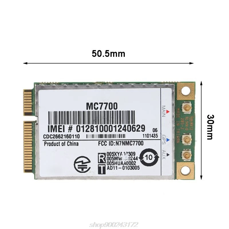 

Mini 3G/4G WWAN GPS Module MC7700 PCI Express 3G HSPA LTE 100MBP Wireless WLAN Card Adapter A01 21 Dropship