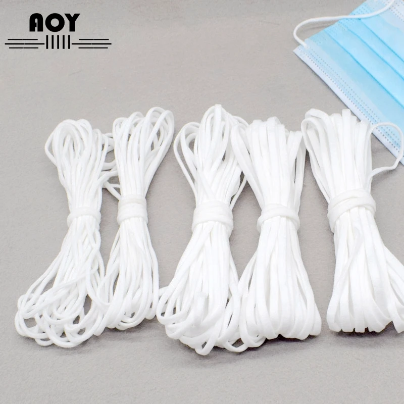 3 мм высокопрочные шнуры эластичная лента Резиновая ушной шнур Круглый для шитья