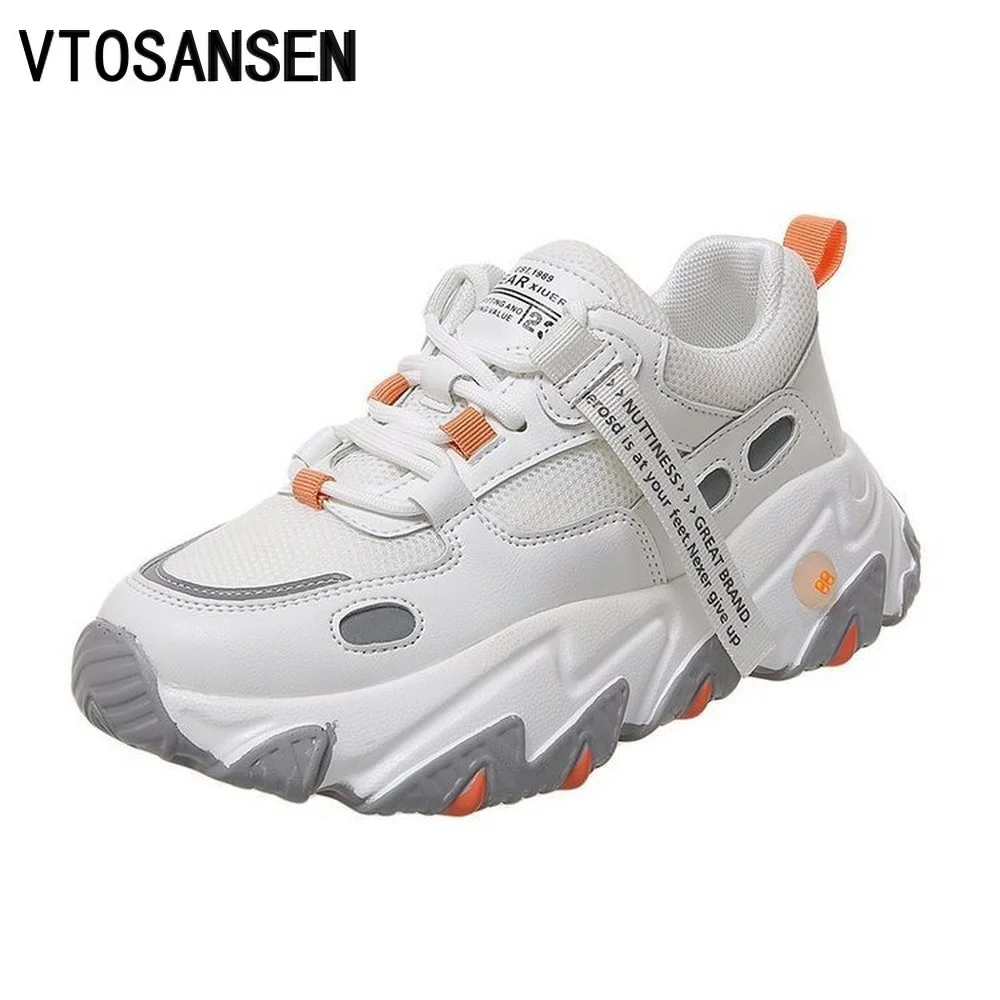 

Women's Filas Breathable Air Maxs Running Dad Shoes Lightweight White Clunky Sneakers Thick-soled Sports Women's Casual Shoes