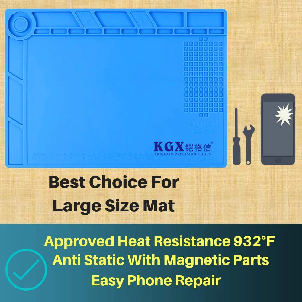 Теплоизоляционный рабочий коврик ESD с магнитным пазом термостойкий