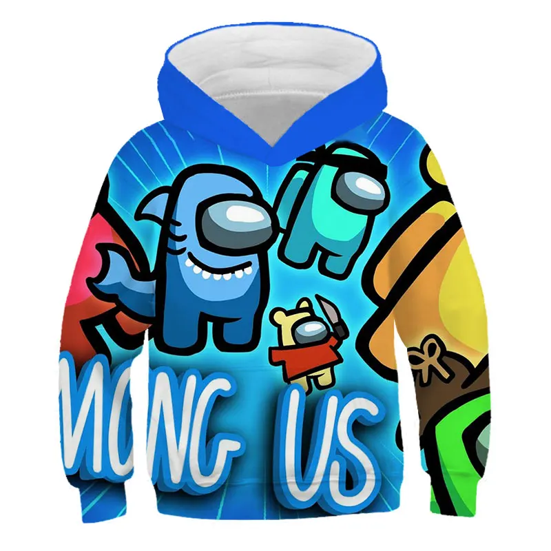 

New Game Among Us Boys Girls Hoodies Infant Pullovers Cotton Sweatshirts Casual Cartoon Hoodied Hombre Sudadera Streetwear