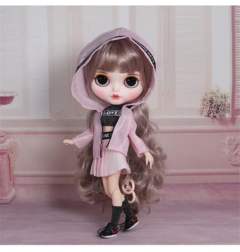 Одежда для куклы DBS Blyth 1/6 платье милая крутая юбка с цветочным принтом шарнирных