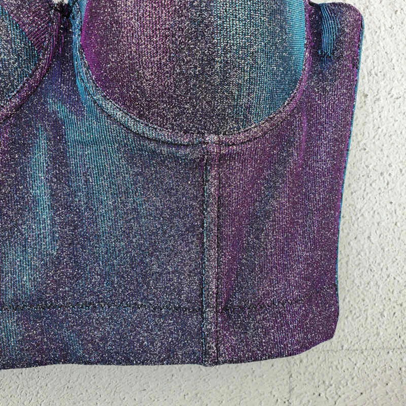 

Crop Top Women Tank 2021 Summer Top Cropped Woman Clothes Sexy Camis Push Up Bra Clothing Backless Bustier Party Club Vest