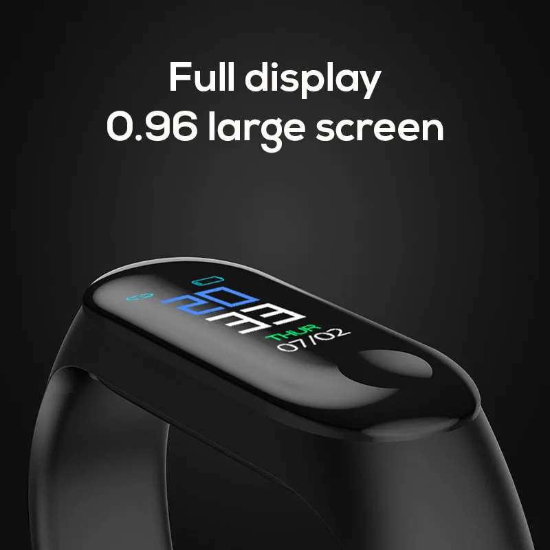 

Running Walking Pedometer M3 Blood Pressure Monitor Heart Rate Fitness Tracker Smart Bracelet Step Counter Waterproof Pedometers