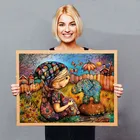 LaoJieYuan 5D DIY алмазная живопись девушка мультфильм Алмазная вышивка крестиком вышивка ремесла украшение