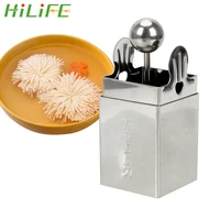 hilife diy chrysanthemum tofu knife cut cold dish styling chrysanthemum tofu silk mold stainless steel cooking tool