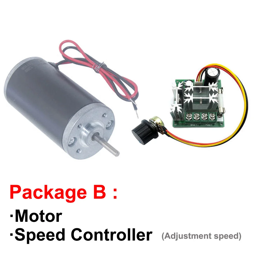 Высокоскоростной двигатель высокой мощности с постоянным магнитом 12 В 24