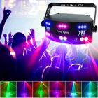 Светодиодный диско-лазерный сценический светильник с 15 глазами, освещение для вечерние, DMX, стробоскоп, DJ декоративный проектор, музыкальсветильник льник для дома, клуба, вечеринки