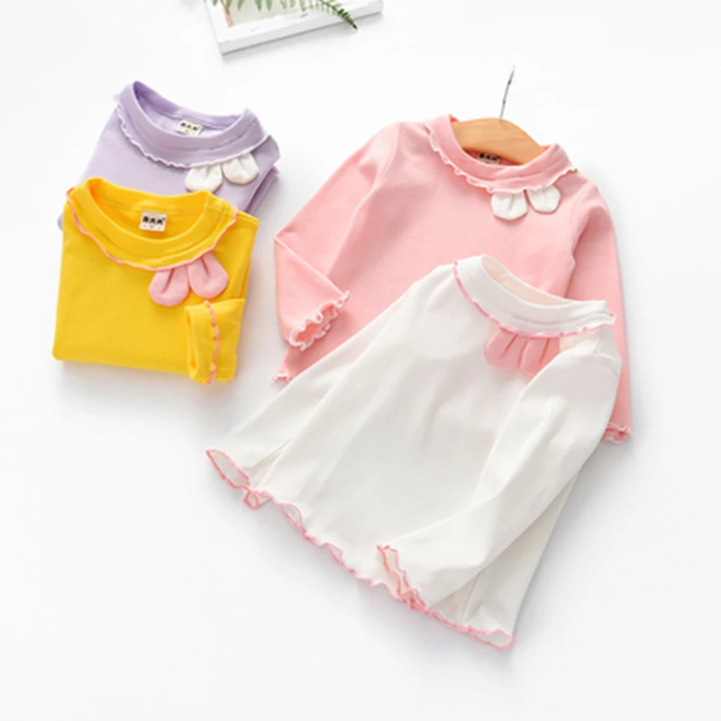 Блузка демисезонная с длинным рукавом для девочек 90 130|Блузки и рубашки| |