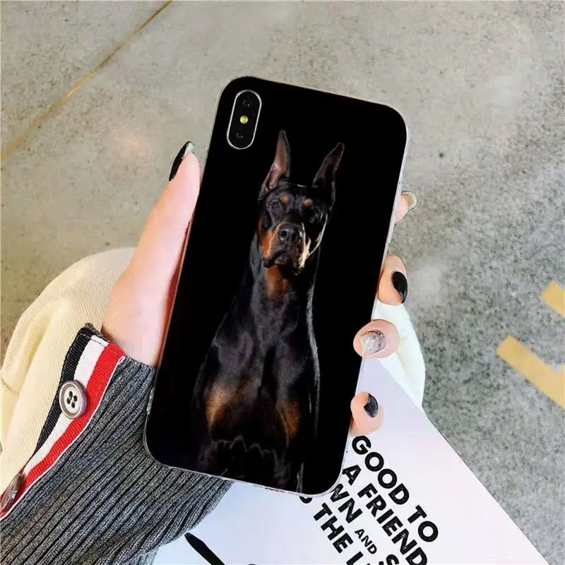 TOPLBPCS Doberman чехол для iPhone 11 12 13 mini pro XS MAX 8 7 6 6S Plus X 5S SE 2020 XR | Мобильные телефоны и