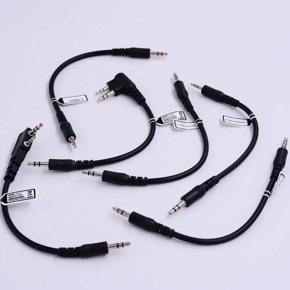 

6 in 1 Programming Cable Ham Radio For Motorola Baofeng Kenwood Connectors