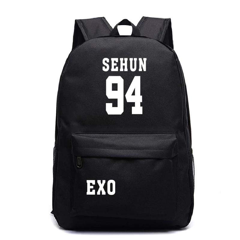 Hot Sale EXO Backpack Men Women Boys Girls Teens Rucksack Canvas School Fashion Laptop Bag Travel Galaxy | Багаж и сумки