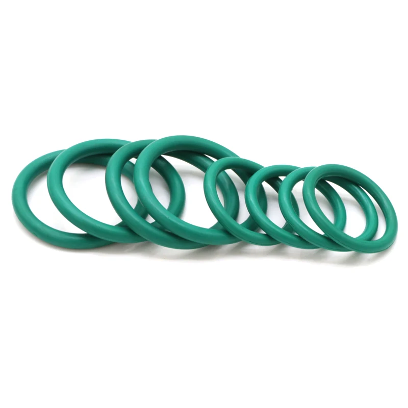 

10pcs CS4.0mm OD 14~100mm Green FKM Fluorine Rubber O Ring Sealing Gasket Insulation Oil High Temperature Resistance Green
