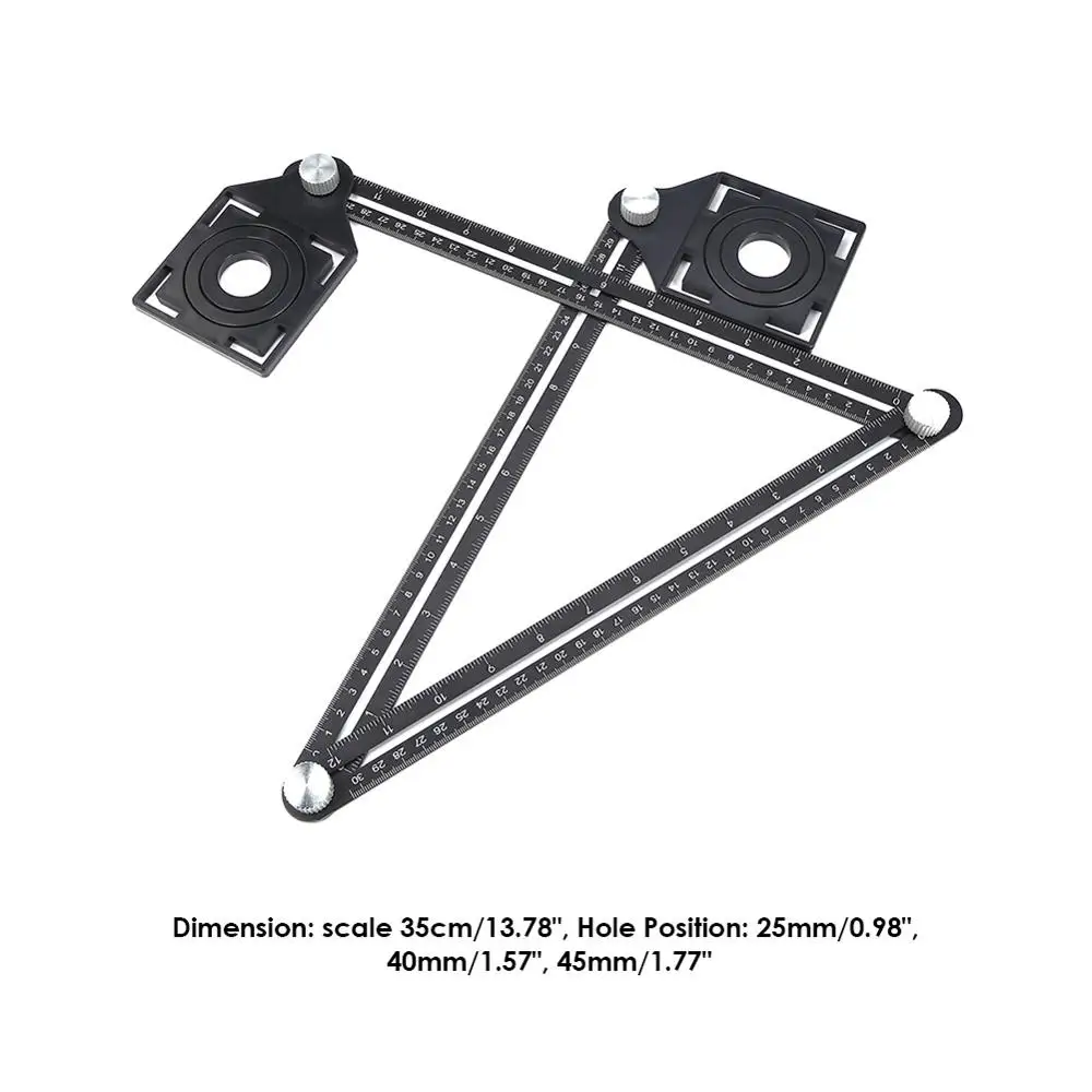 Мульти шаблон складная линейка измерительный инструмент угловой прибор с