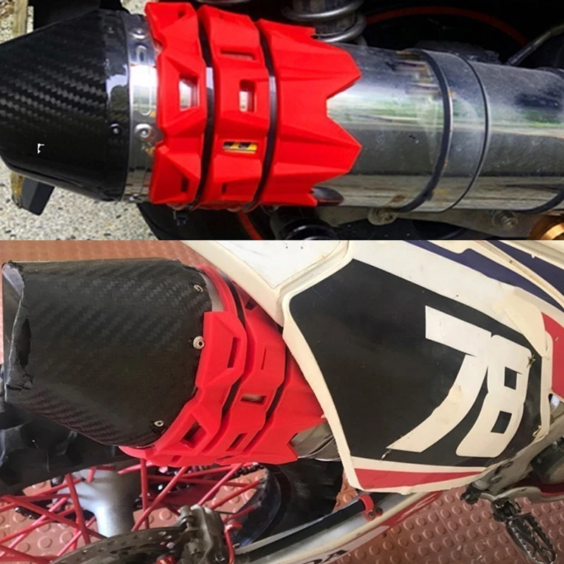 

Hot Sale 6 Colors Motorcycle Silencer/Round Oval Moto Exhaust Muffler Protector Cover Can Fit 100mm-140mm For KTM 950 1190 1050