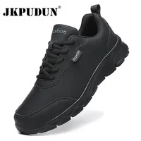 Men Running Shoes Leather Waterproof Athletic Sneakers Men Wear-resistant Men Walking Sport Shoes Zapatillas Deportivos Hombre 1