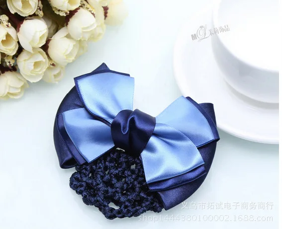 Professional head flower bank nurse Korean version bow net head flower hair accessories girl hair tie handmade ribbon gift FS040