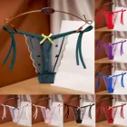 Сексуальные кружевные цветочные стринги, женские трусики с вышивкой, сетчатая пряжа, Прозрачное нижнее белье для молодых женщин и девочек, Лидер продаж, трусики-стринги, стринги