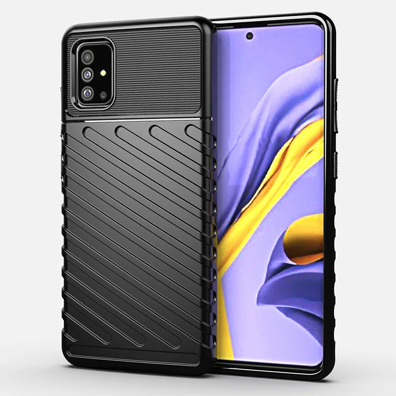 MAKAVO для samsung Galaxy A51 чехол A71 мягкий силиконовый резиновый противоударный