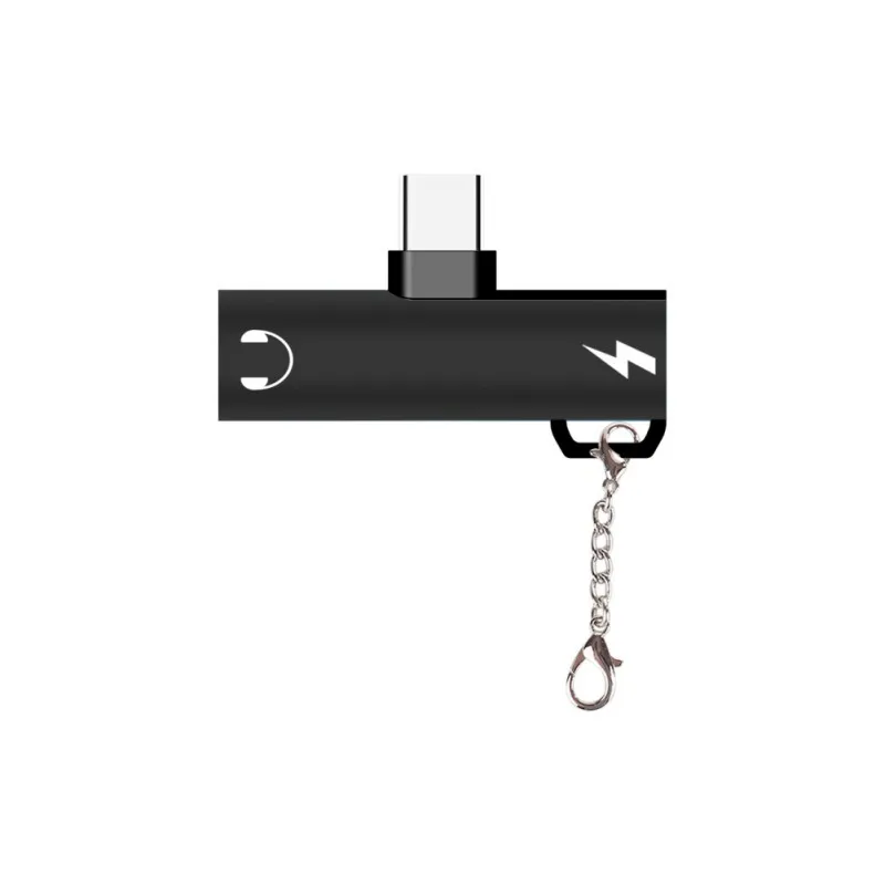 NEW 2 in 1 Type-C to 3.5mm Audio Adapter + Charging Cable Connector Converter for Xiaomi Huawei SamSung Iphone Classic Color | Электроника