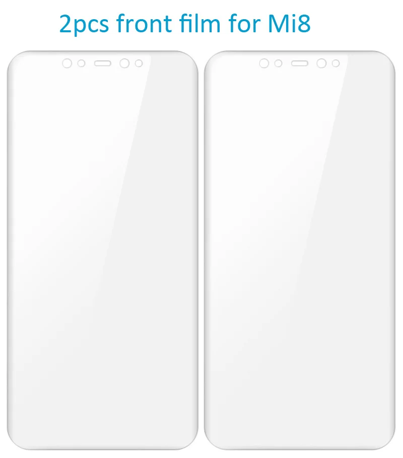 2pcs front film Imak Гидрогелевая пленка 3 III для Xiao mi 8 mi 8 Se Lite Pro Explorer задняя Передняя Задняя Защитная Прозрачная Олеофобная пленка - Цвет: 2pcs front film