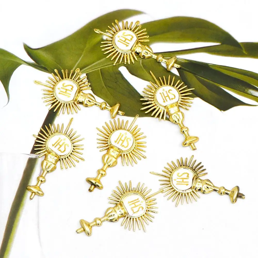 12 шт. маленькие золотые украшения для стола 27 х44 мм|Шармы| |