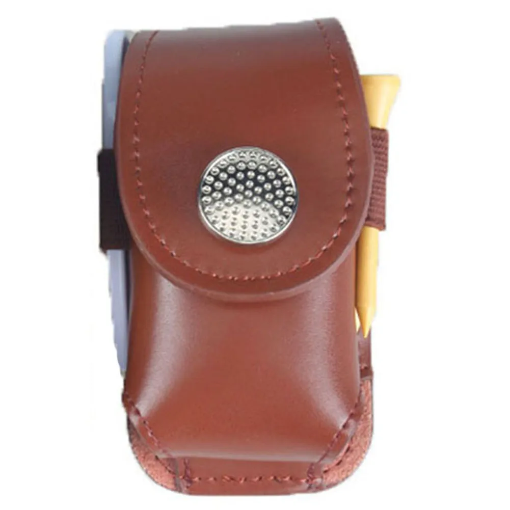 Мини Портативный кожаный держатель для мячей гольфа сумка поясная Подарочный