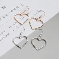 love heart shape pendant earrings new simple fashion jewelry 2021 for women