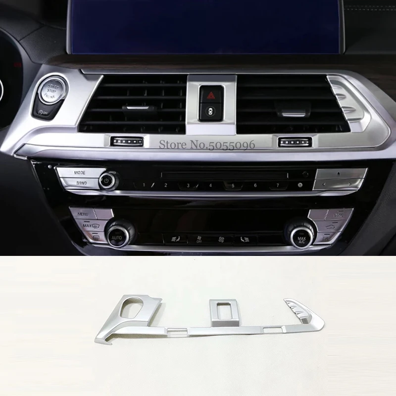 

ABS Chrome For BMW X3 G01 2018 2019 Car middle air outlet Decoration Cover Trim Sticker Car Styling accessories 1pcs