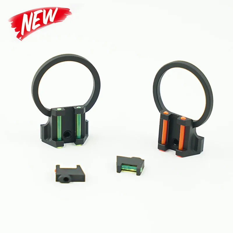 

Тактический волоконно-оптический 3-точечный передний и задний прицел набор металлический ЧПУ обработанный алюминиевый охотничий аксессуа...