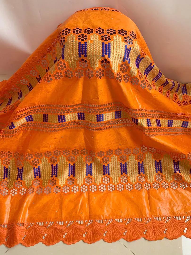 

2020 New arrival african Bazin riche fabric with beads embroidery lace / bazin riche dress material Nigerian