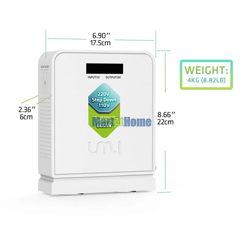 800 Вт преобразователь напряжения дорожный трансформатор 220В до 110В понижающий/110В
