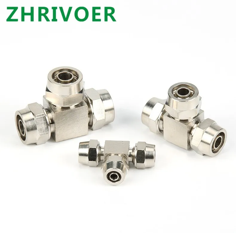 1 шт. Т образный пневматический соединитель для шланга внешнего диаметра