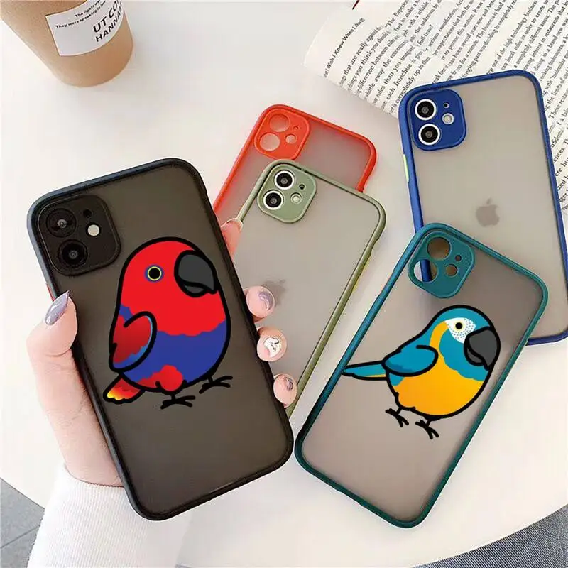 

Japanese Bird Story Phone Case For IPhone 12 11 Pro Max XR XS Max X SE2 6s 7 8 Plus Hard Shockproof Black Case