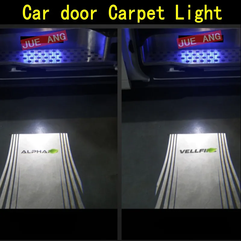 

2pcs For ALPHARD VELLFIRE LED Car door Carpet Light Welcome Light Projector Light Ghost Shadow Light Atmosphere Light Refit