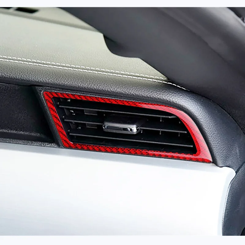 

Carbon Fiber AC outlet for Ford Mustang Car-Styling Air Conditioner Outlet door AC 2015 2016 2017 2018 Auto Accessories