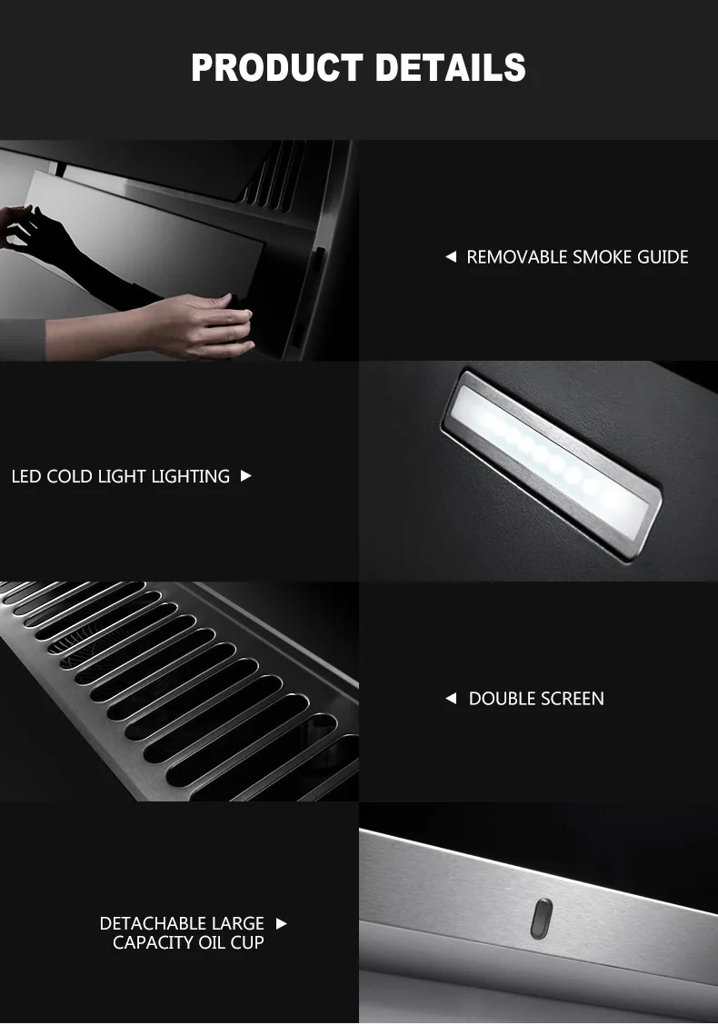 Кухня вентилятор внутреннего кухонная вытяжка 900 мм/22/24 25m³ большой всасывание бытовой вытяжной шкаф новое обновление
