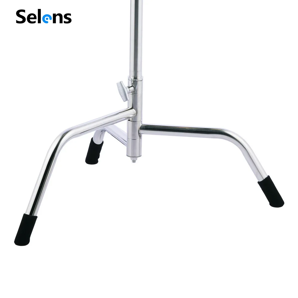 

Selens подставка для освещения для фотосъемки Защита ног Нескользящая стойка из нержавеющей стали для студийного освещения чехол для ног для ...