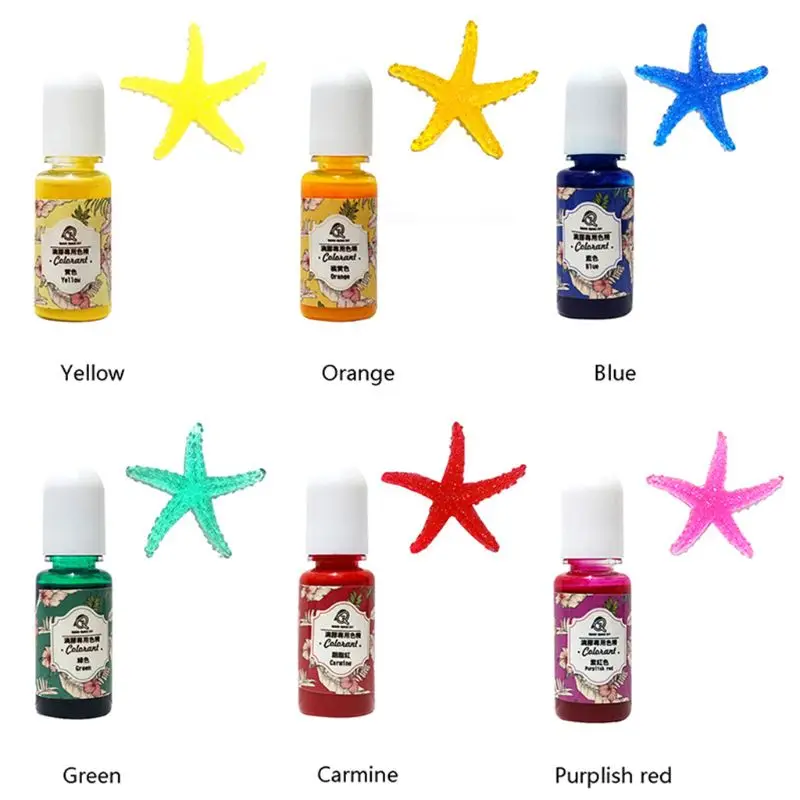 

14 Pcs/set UV Resin Coloring Pigment DIY Crystal Epoxy High Transparency Oily Dye for Crafts Making Filling