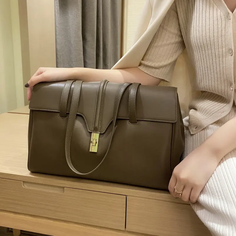 New style genuine leather women bags calfskin shoulder bag portable female tote GN-SB-dbklqd | Багаж и сумки