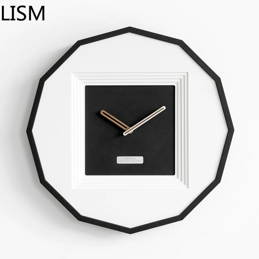 

Wood Minimalist Wall Clock Silent White Large Art Kitchen Wall Clock Modern Design Creative Reloj De Pared Clocks Wall Watches