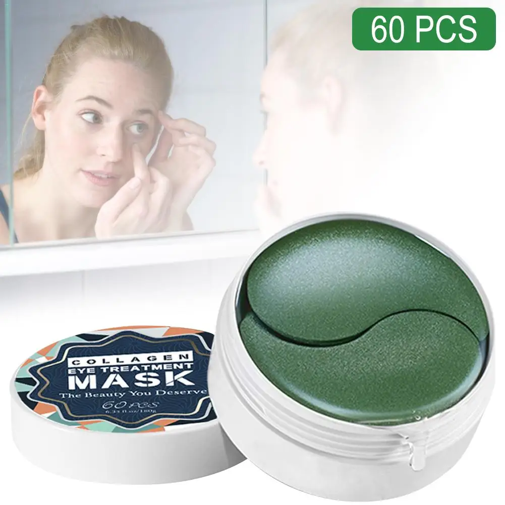 60 шт под глазные подушечки коллагеновые патчи для глаз маска увлажняющая