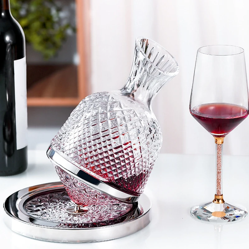 

Wine Aerator Pourer Diffuser Decanter Spout with Base for Red Wine Christmas LC