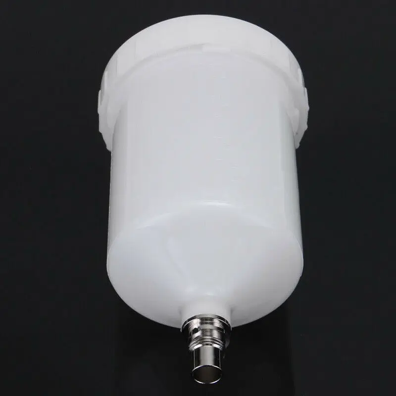 

Tool Spray Cup Pot 180x100x13mm 600ML Connector Jet Container HVLP Paint Replacement White