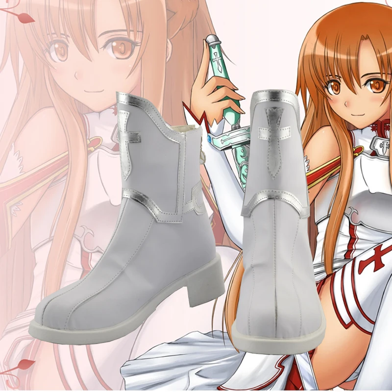 Обувь AsunaYuuki в стиле Sword Art Online для костюмированной вечеринки с персонажами из