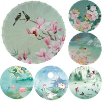 printed silk umbrella classical chinese style craft umbrella ceiling decoration umbrella dance umbrella