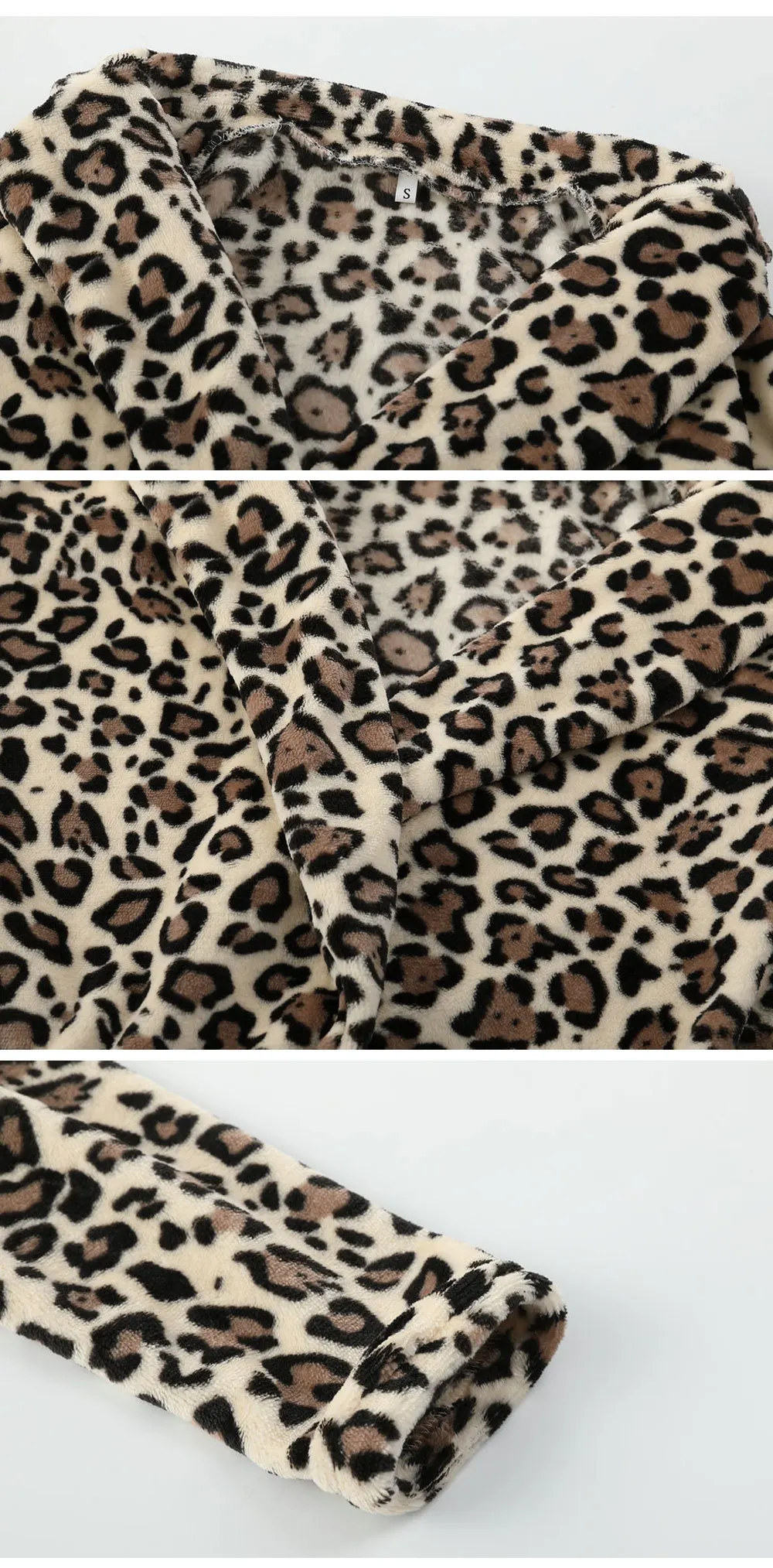 

Sexy Leopard Cardigan Coat Slim Fit 2019 Winter Arrival Women Long Sleeve Jacket Ladies Warm Outerwear Cardigan Coat