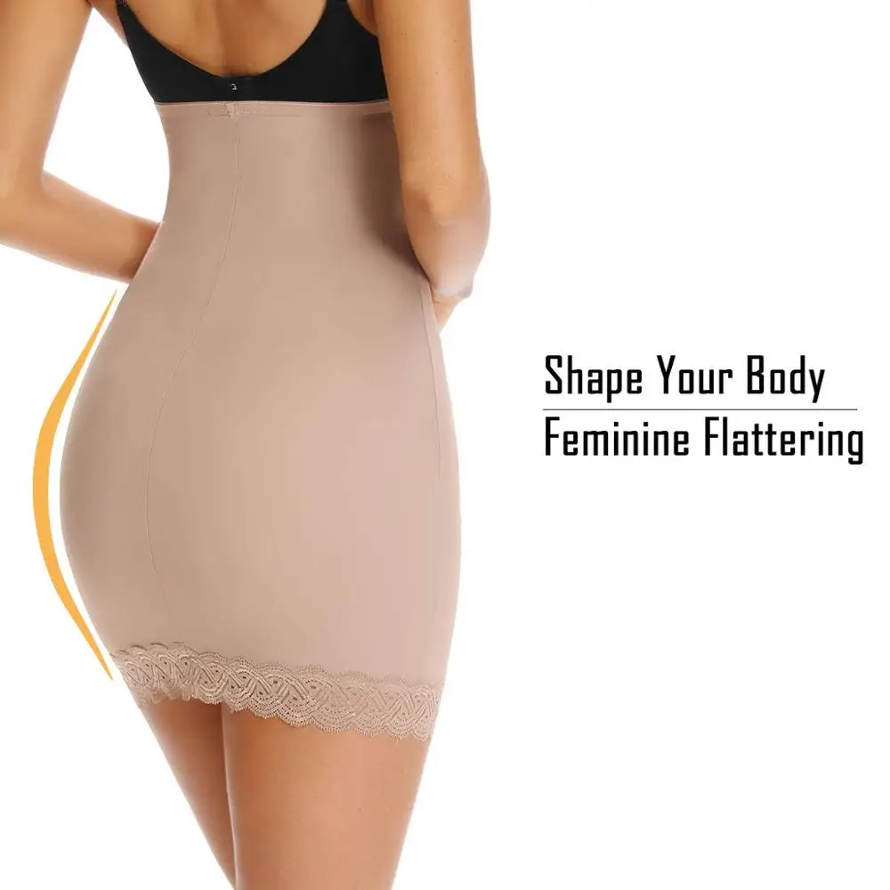 Юбка с высокой талией кружевные мини юбки для похудения Корректирующее белье