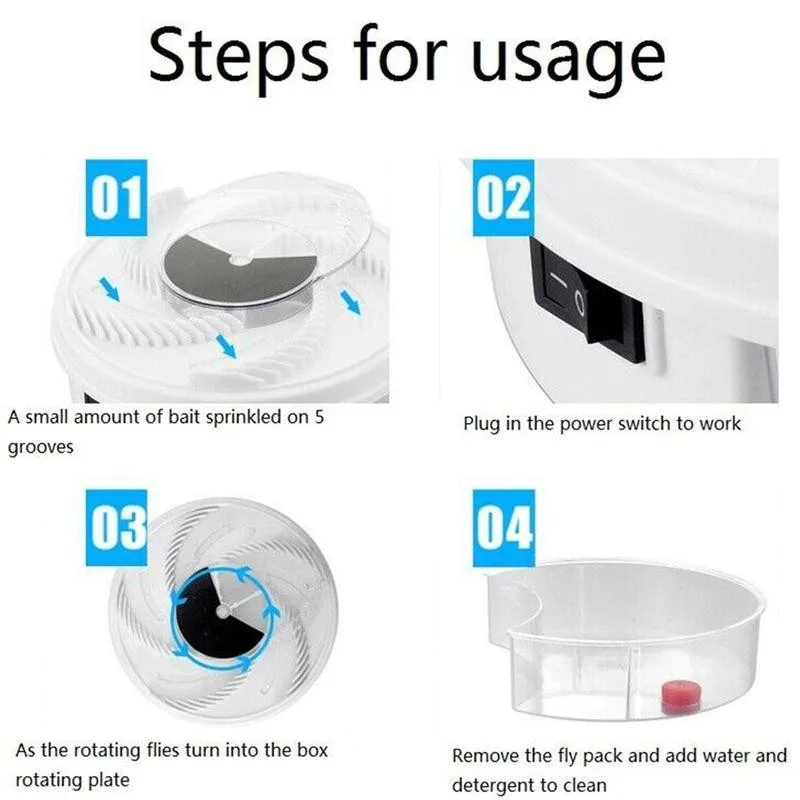 

New USB Flytrap Automatic Pest Catcher Fly Killer Electric Fly Trap Device Insect Control Catcher